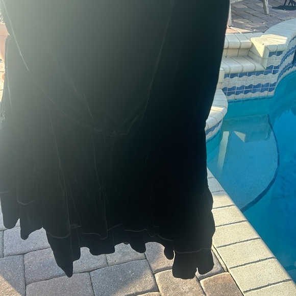 NWT Joie Kolda Velvet Black One Shoulder Ruffle Mini Dress sz XS Luxe - Picture 14 of 17